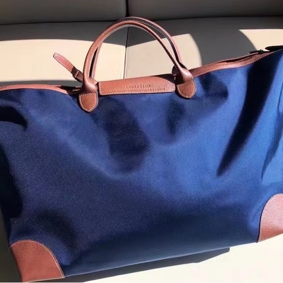 Longchamp Bags Longchamp Boxford Large Duffle Bag Navy Poshmark
